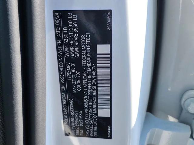 2025 Volvo XC90 Plug-In Hybrid T8 Ultra 6-Seater