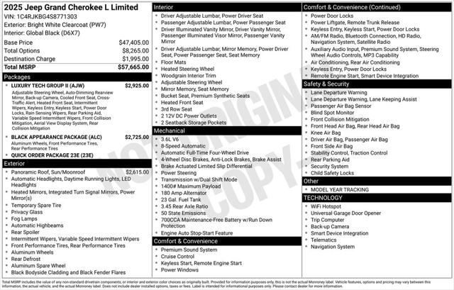 2025 Jeep Grand Cherokee L Limited 4x4