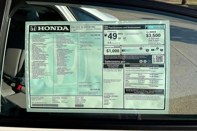 2026 Honda Civic Sport Touring