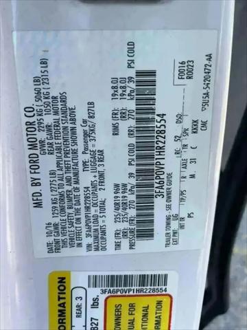 2017 Ford Fusion Sport
