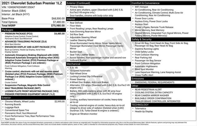 2021 Chevrolet Suburban 4WD Premier