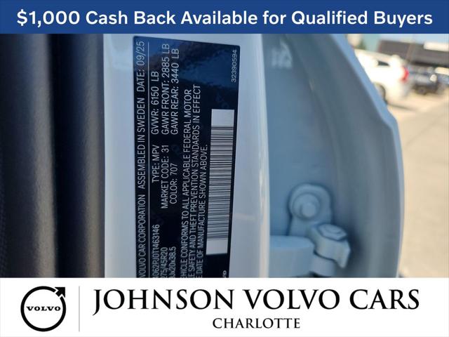 2026 Volvo XC90 Core, B6 AWD Gas (mild hybrid), Gasoline, Bright, 7 Seats