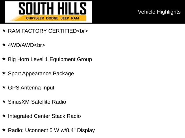 2023 RAM 1500 Big Horn Crew Cab 4x4 57 Box