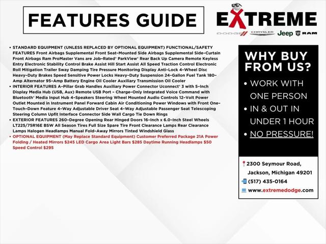 2018 RAM ProMaster 2500 Cargo Van High Roof 159 WB 2018 RAM ProMaster 2500 Cargo Van High Roof 159 WB