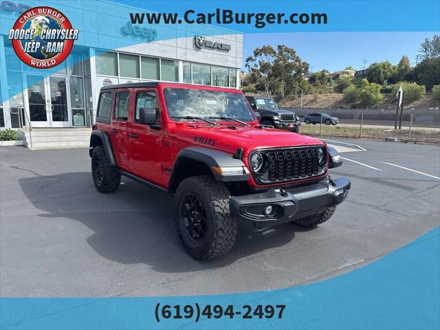 2024 Jeep Wrangler 4-Door Willys 4x4 2024 Jeep Wrangler 4-Door Willys 4x4