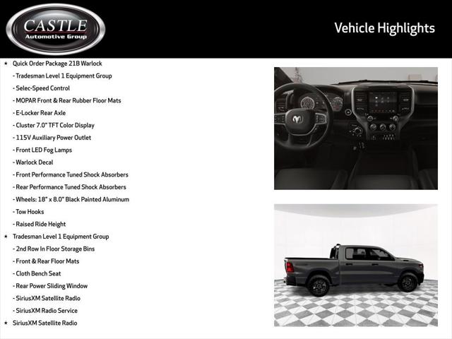 2026 RAM Ram 1500 RAM 1500 WARLOCK CREW CAB 4X4 57 BOX 2026 RAM Ram 1500 RAM 1500 WARLOCK CREW CAB 4X4 57 BOX