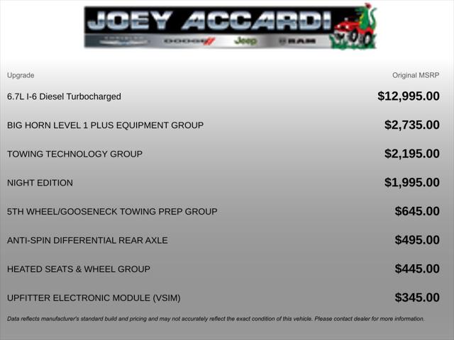 2026 RAM Ram 2500 RAM 2500 BIG HORN CREW CAB 4X4 64 BOX