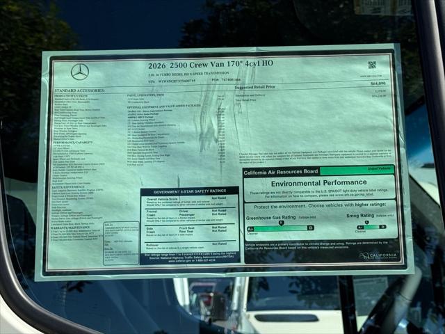 2026 Mercedes-Benz Sprinter Cargo Van Cargo 170 WB