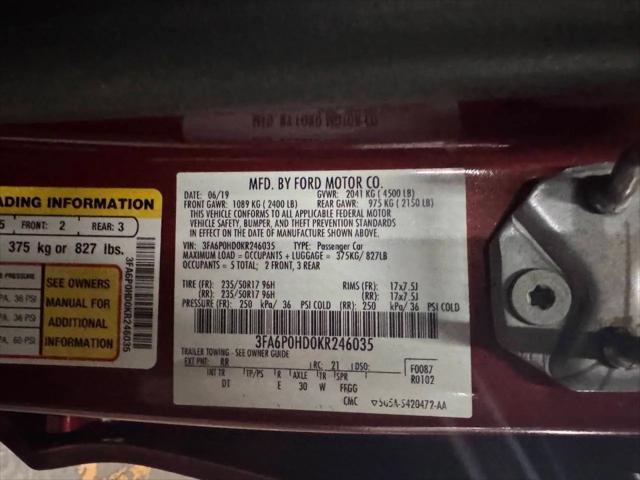 2019 Ford Fusion SE