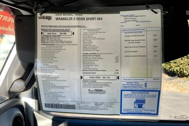 2026 Jeep Wrangler Sport