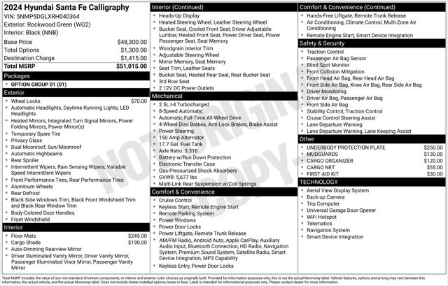 2024 Hyundai Santa Fe Calligraphy