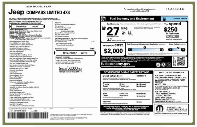 2024 Jeep Compass Limited 4x4 2024 Jeep Compass Limited 4x4