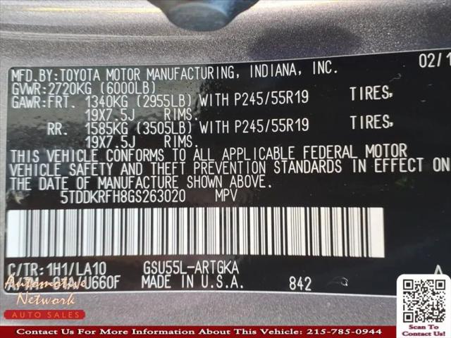 2016 Toyota Highlander Limited Platinum V6