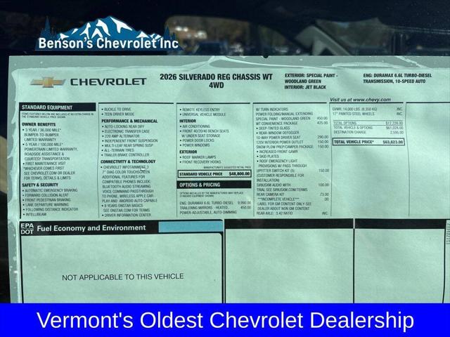 2026 Chevrolet Silverado 3500HD Chassis Work Truck