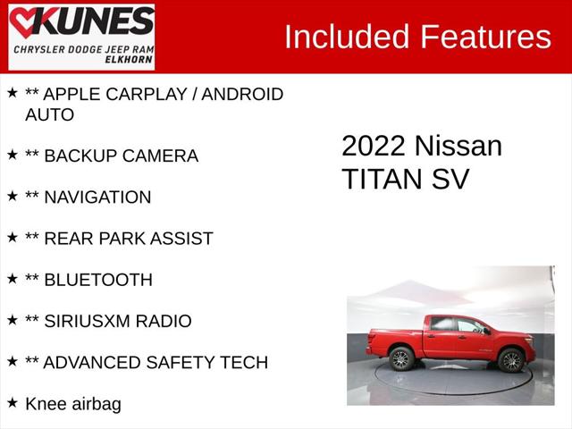 2022 Nissan TITAN Crew Cab SV 4x4 2022 Nissan TITAN Crew Cab SV 4x4