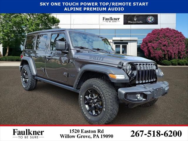 2022 Jeep Wrangler Unlimited Willys 4x4 2022 Jeep Wrangler Unlimited Willys 4x4
