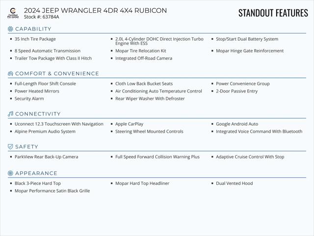 2024 Jeep Wrangler 4-Door Rubicon 4x4