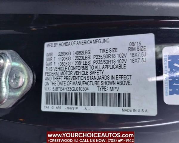 2016 Acura RDX AcuraWatch Plus Package