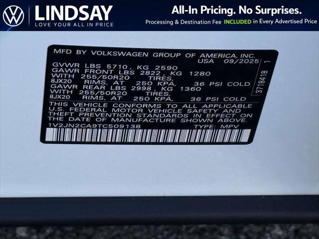 2026 Volkswagen Atlas 2.0T SE w/Technology