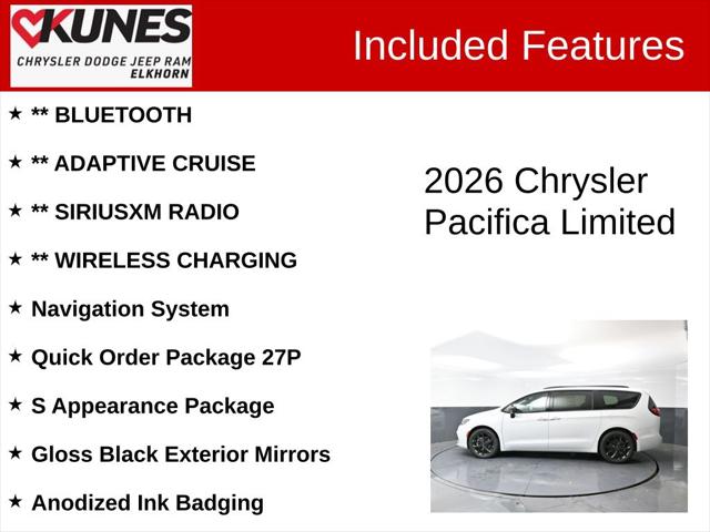 2026 Chrysler Pacifica PACIFICA LIMITED 2026 Chrysler Pacifica PACIFICA LIMITED