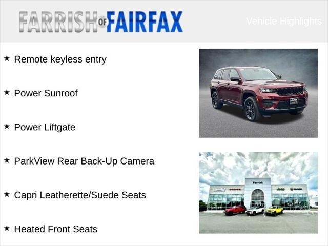 2025 Jeep Grand Cherokee GRAND CHEROKEE ALTITUDE X 4X4 2025 Jeep Grand Cherokee GRAND CHEROKEE ALTITUDE X 4X4