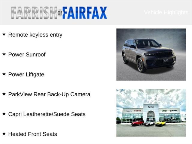 2025 Jeep Grand Cherokee GRAND CHEROKEE ALTITUDE X 4X4 2025 Jeep Grand Cherokee GRAND CHEROKEE ALTITUDE X 4X4