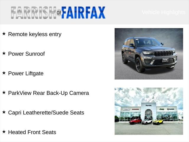 2025 Jeep Grand Cherokee GRAND CHEROKEE ALTITUDE X 4X4 2025 Jeep Grand Cherokee GRAND CHEROKEE ALTITUDE X 4X4