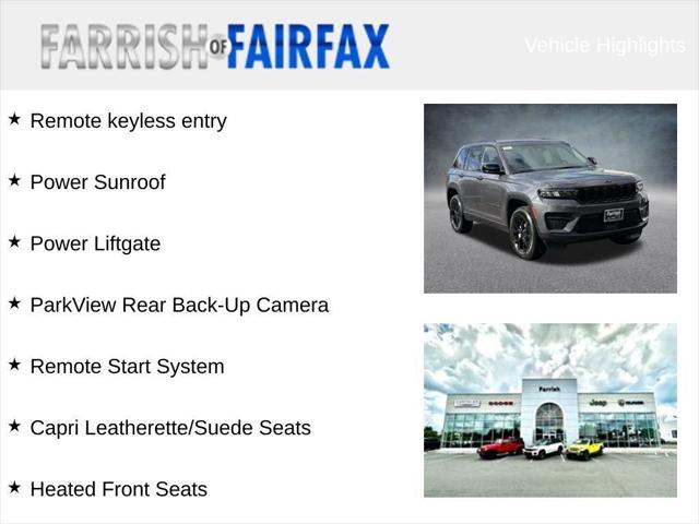 2025 Jeep Grand Cherokee GRAND CHEROKEE ALTITUDE X 4X4 2025 Jeep Grand Cherokee GRAND CHEROKEE ALTITUDE X 4X4