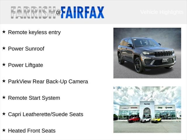 2025 Jeep Grand Cherokee GRAND CHEROKEE ALTITUDE X 4X4 2025 Jeep Grand Cherokee GRAND CHEROKEE ALTITUDE X 4X4