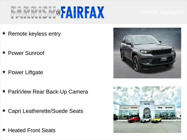 2025 Jeep Grand Cherokee GRAND CHEROKEE ALTITUDE X 4X4 2025 Jeep Grand Cherokee GRAND CHEROKEE ALTITUDE X 4X4