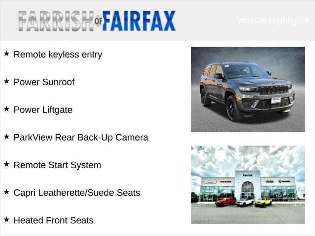 2025 Jeep Grand Cherokee GRAND CHEROKEE ALTITUDE X 4X4 2025 Jeep Grand Cherokee GRAND CHEROKEE ALTITUDE X 4X4