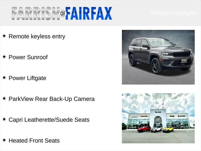 2025 Jeep Grand Cherokee GRAND CHEROKEE ALTITUDE X 4X4 2025 Jeep Grand Cherokee GRAND CHEROKEE ALTITUDE X 4X4