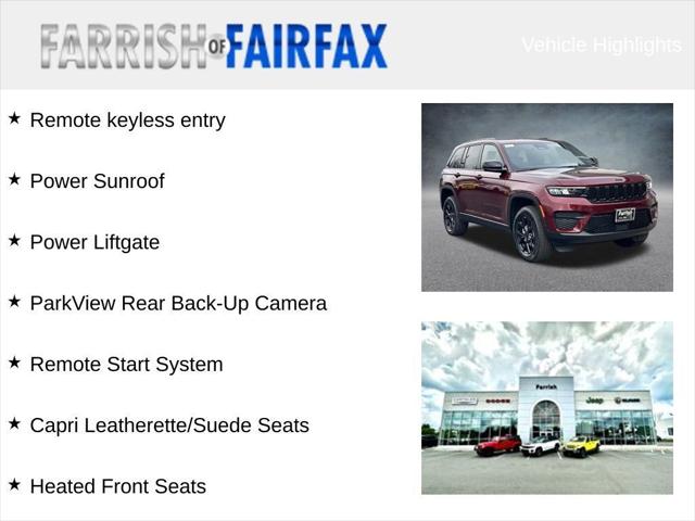 2025 Jeep Grand Cherokee GRAND CHEROKEE ALTITUDE X 4X4 2025 Jeep Grand Cherokee GRAND CHEROKEE ALTITUDE X 4X4