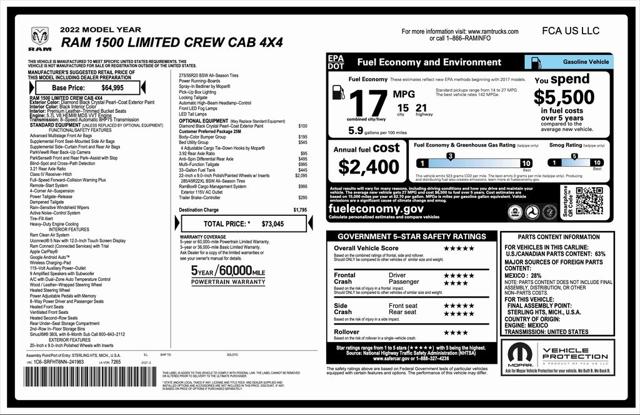 2022 RAM 1500 Limited