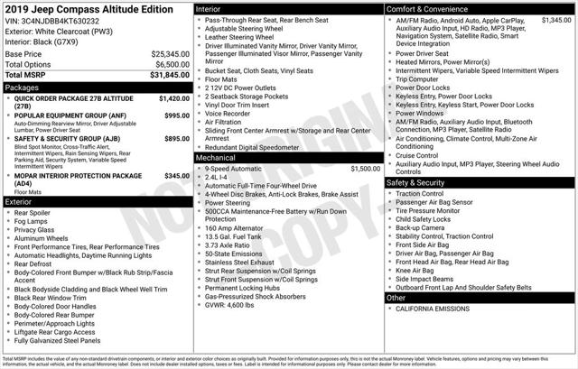 2019 Jeep Compass Altitude 4x4