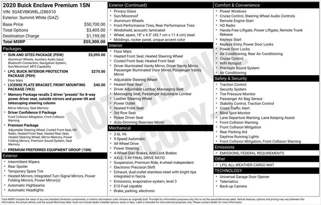 2020 Buick Enclave AWD Premium 2020 Buick Enclave AWD Premium