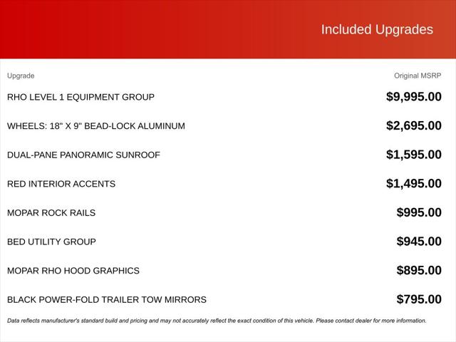 2026 RAM Ram 1500 RAM 1500 RHO CREW CAB 4X4 57 BOX 2026 RAM Ram 1500 RAM 1500 RHO CREW CAB 4X4 57 BOX