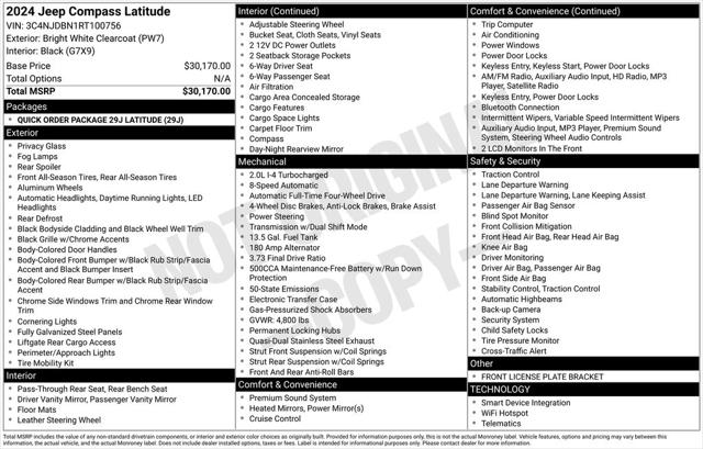 2024 Jeep Compass Latitude 4x4