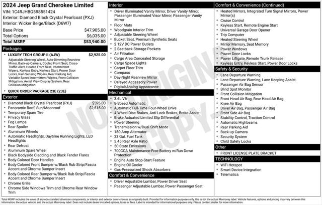 2024 Jeep Grand Cherokee Limited 4x4