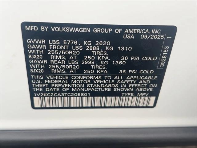 2026 Volkswagen Atlas Cross Sport SE with Technology