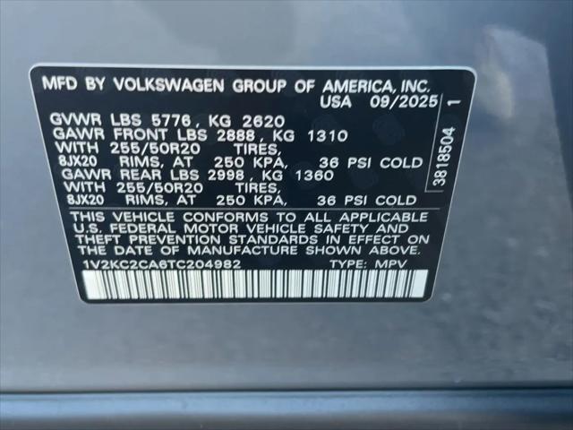 2026 Volkswagen Atlas Cross Sport SE with Technology