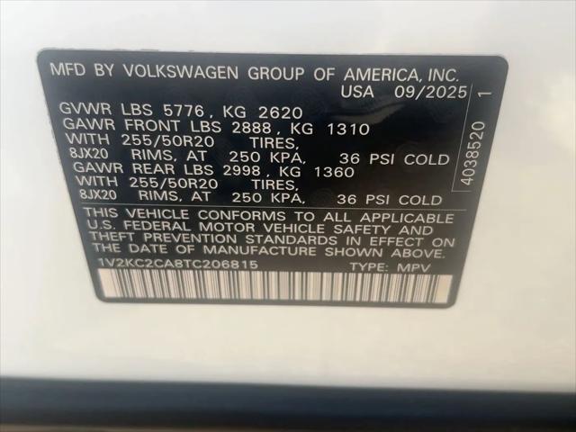 2026 Volkswagen Atlas Cross Sport SE with Technology