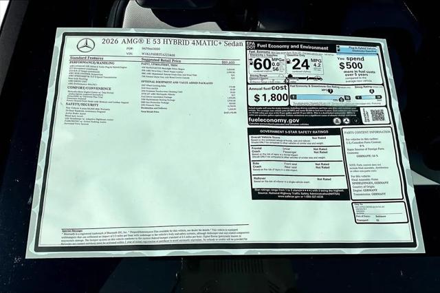 2026 Mercedes-Benz AMG E 53 E AMG E 53 E