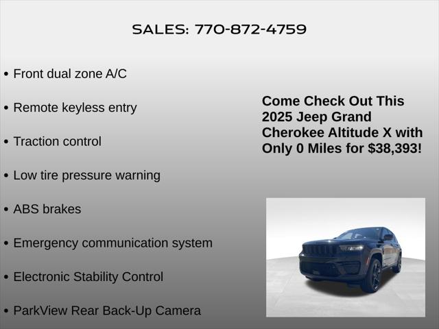 2025 Jeep Grand Cherokee Altitude X 4x4