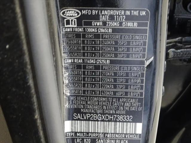 2013 Land Rover Range Rover Evoque Pure