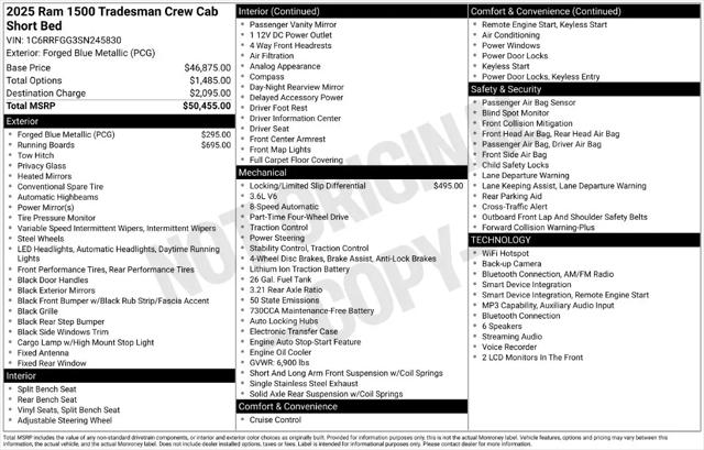 2025 Ram 1500 Tradesman Crew Cab 4x4 57 Box