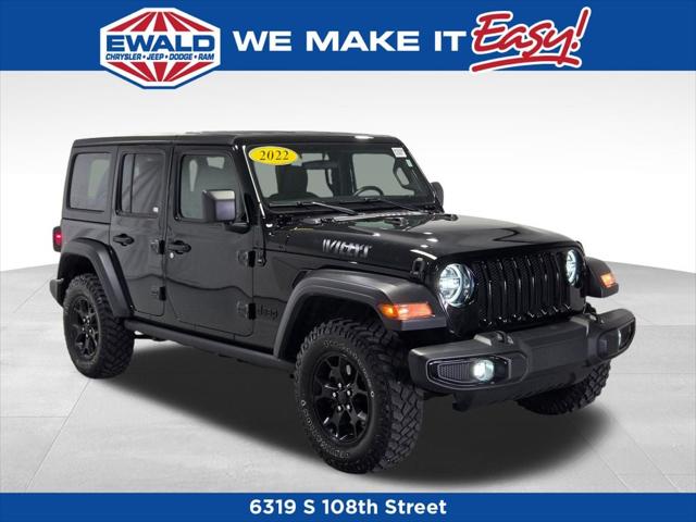 2022 Jeep Wrangler Unlimited Willys 4x4 2022 Jeep Wrangler Unlimited Willys 4x4