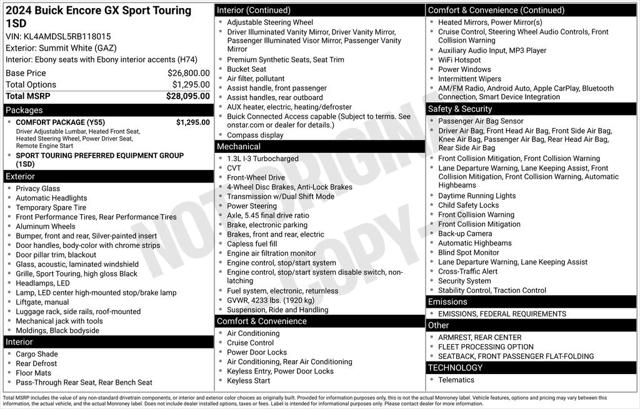 2024 Buick Encore GX Sport Touring FWD