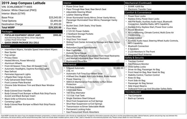 2019 Jeep Compass Latitude 4x4