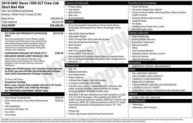 2018 GMC Sierra 1500 SLT